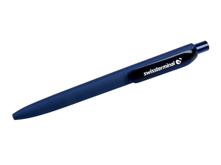 Swissterminal-Kugelschreiber - Blau